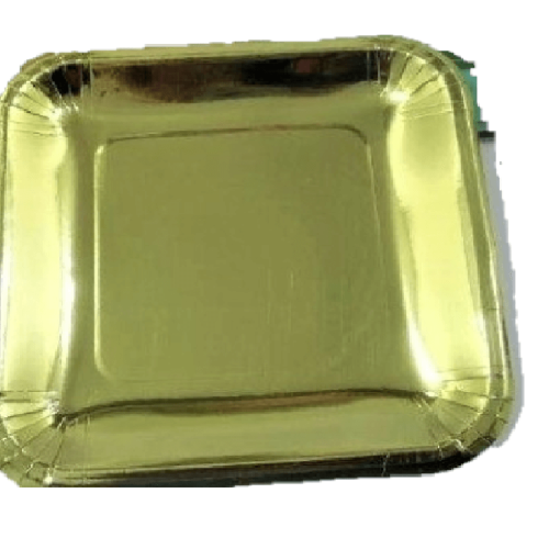 צלחת נייר זהב