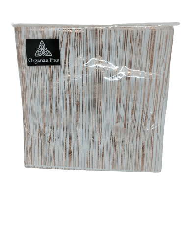 מפיון פסים רוז גולד-לבן